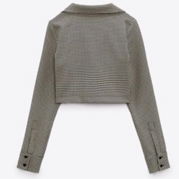 ZARA Houndstooth Crop - Picture 2 of 4